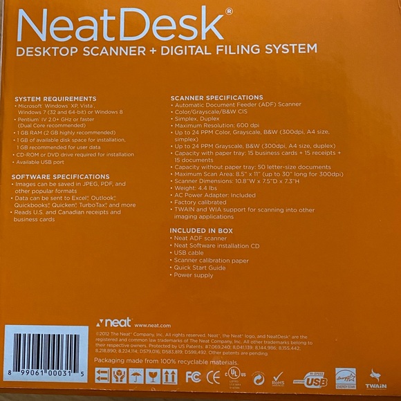 NEW NeatDesk Scanner ND-1000 - Picture 2 of 5